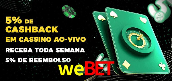 Promoções do cassino ao Vivo webet